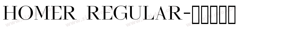 HOMER Regular字体转换